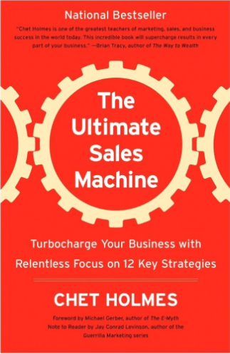 Front cover of The Ultimate Sales Machine and my Review